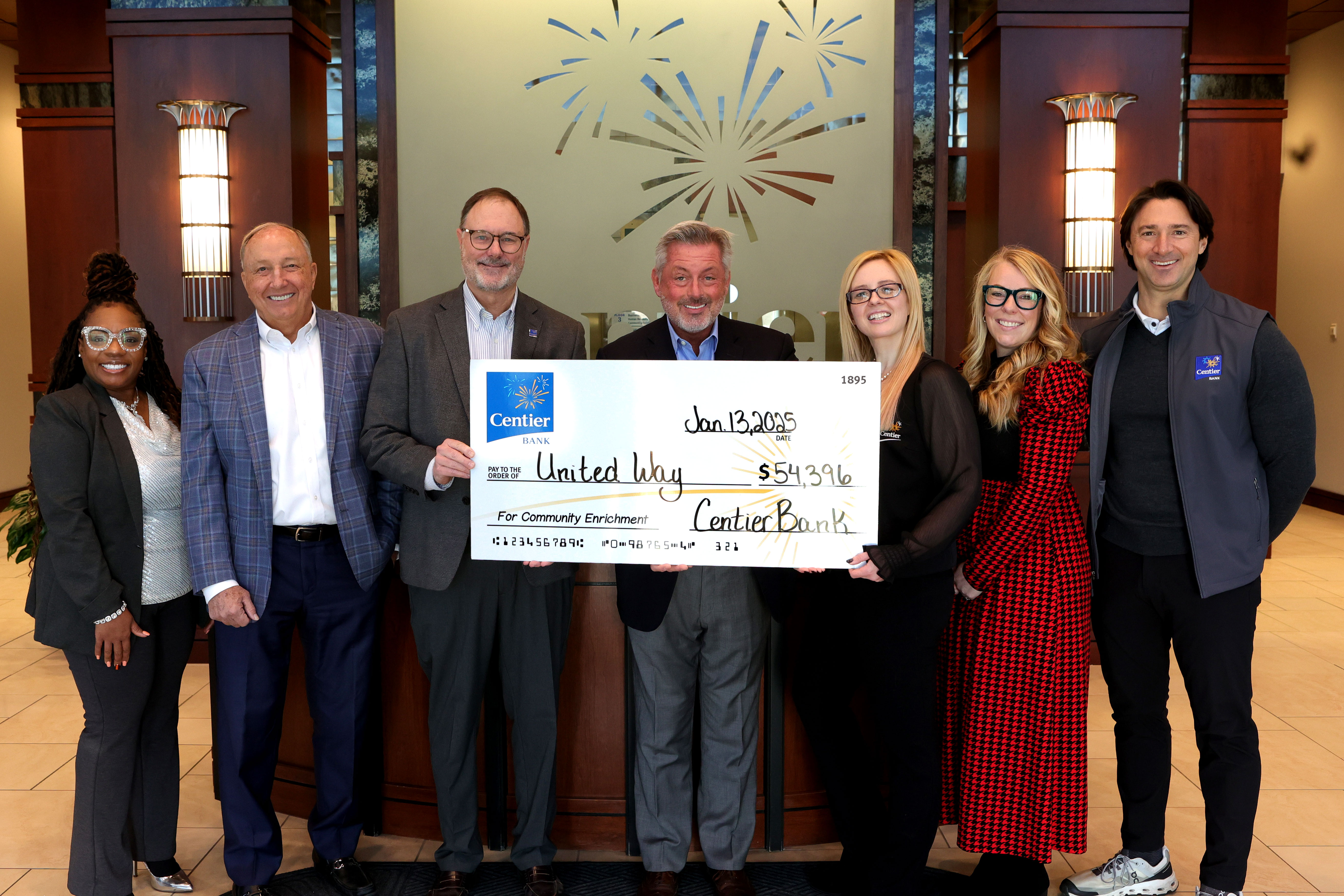 United Way Check Donation